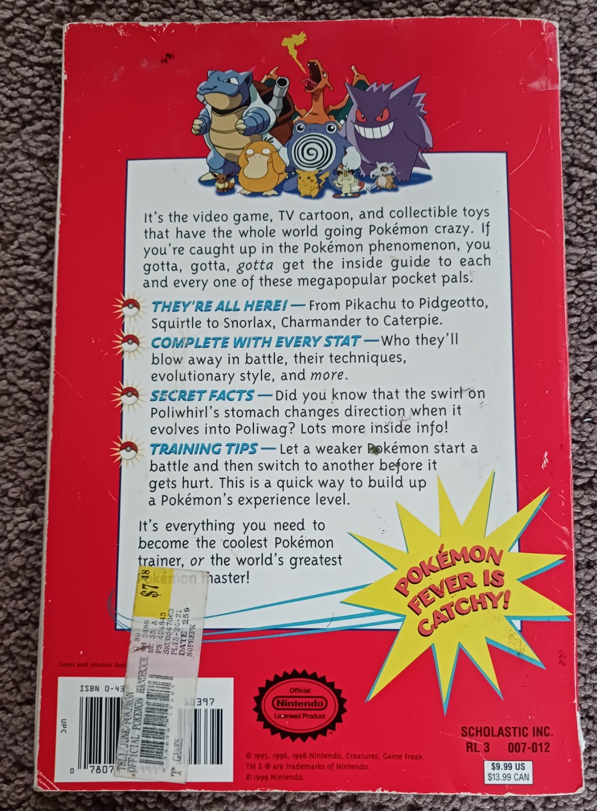 Official Pokemon Handbook by Maria S. Barbo (1999, Digest Paperback)