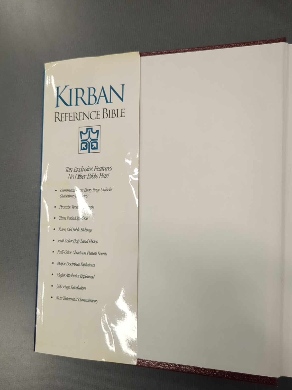 Kirban Reference Bible King James Version Hardcover w/DJ Preowned