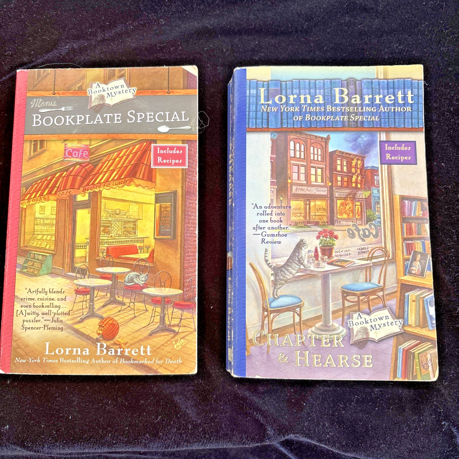 Lot of 13 Lorna Barrett AKA Lorraine Bartlett A Booktown Mystery Cozy Mysteries