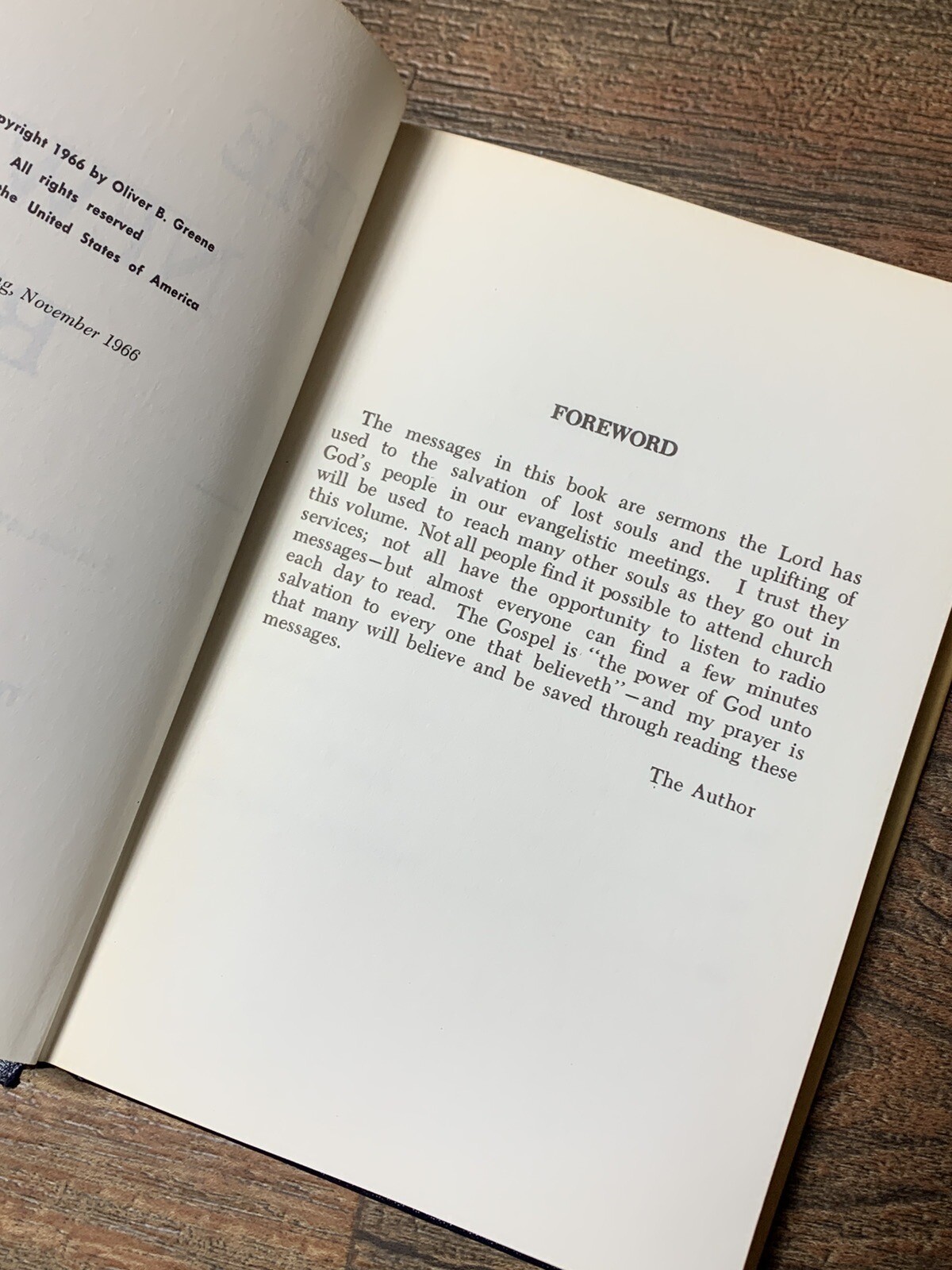 The New Birth by Oliver B. Greene First Printing 1966