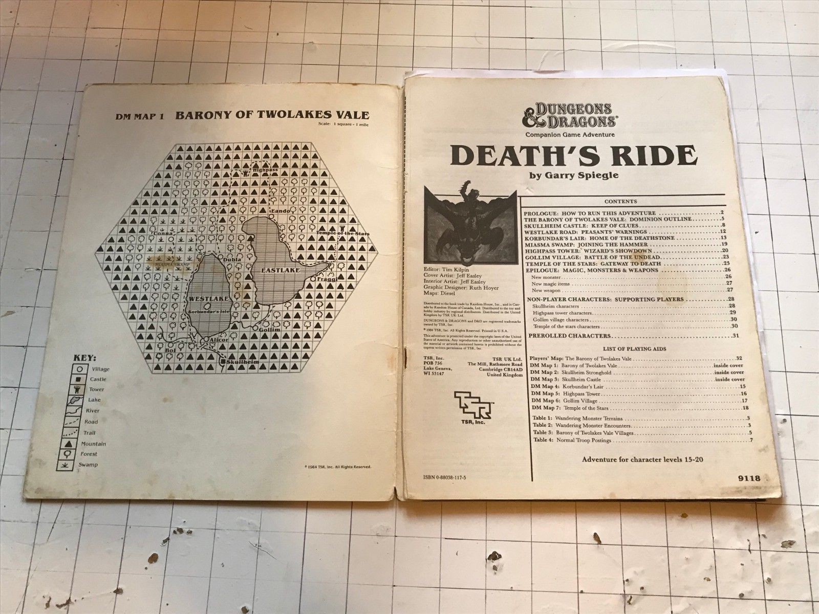 CM2 Death’s Ride Dungeons & Dragons module D&D TSR garry spiegle 1984 rpg rare!