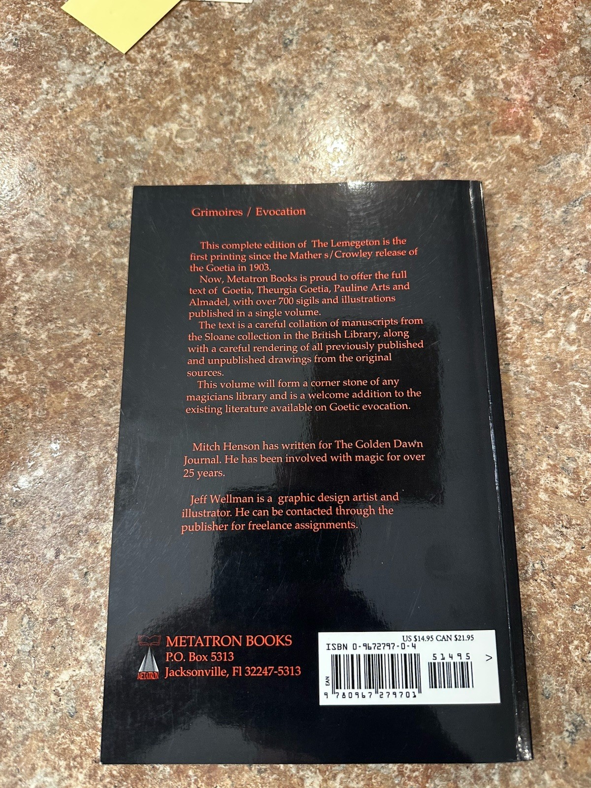 Lemegeton The Complete Lesser Key Of Solomon Mitch Henson 1999 1st Ed Occult