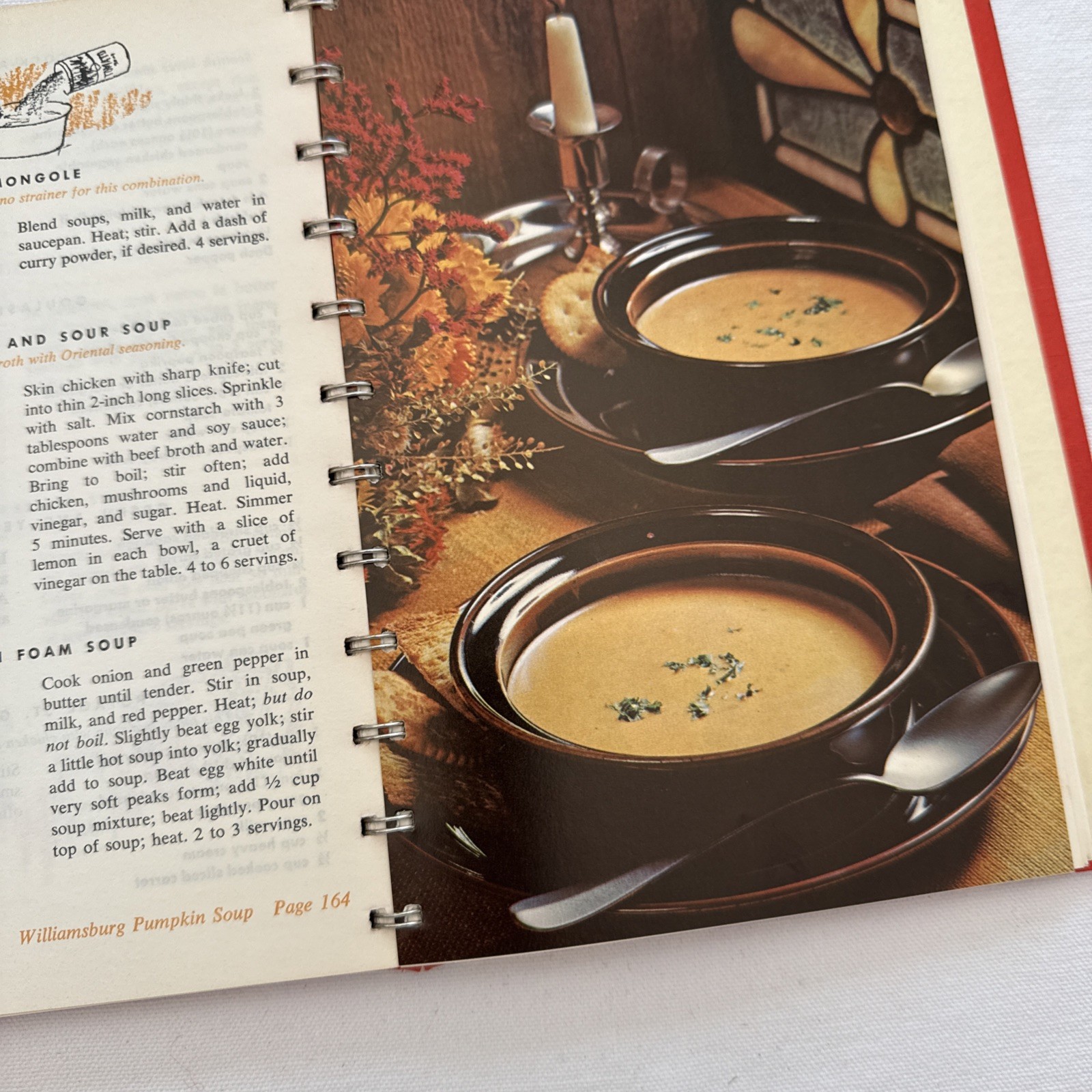 Vintage 1972 A Campbell Cookbook Cooking With Soup Spiral Bound Hardcover