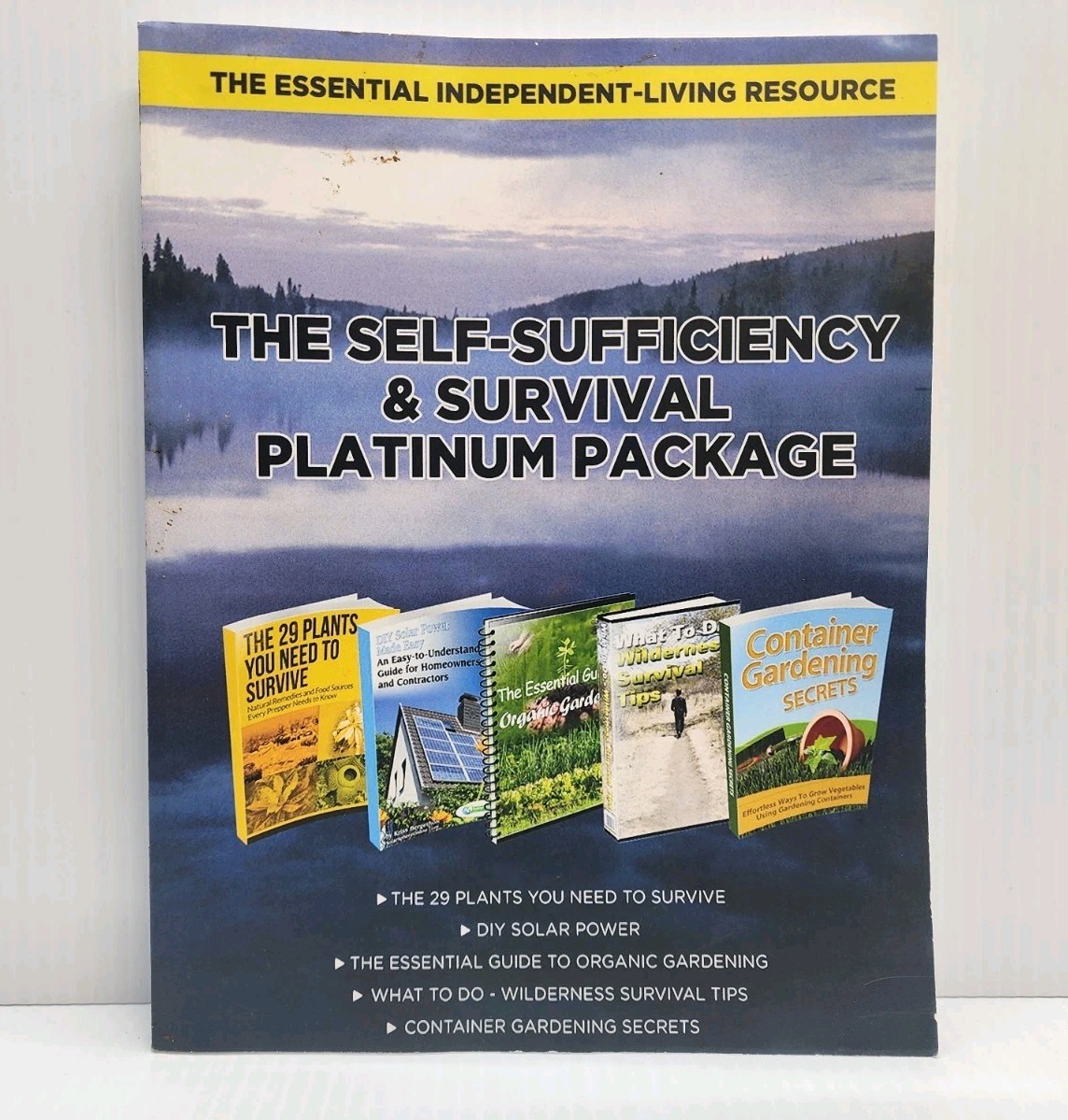 Self-Sufficiency & Survival Package Book 5 In 1 Plants Solar Gardening & More