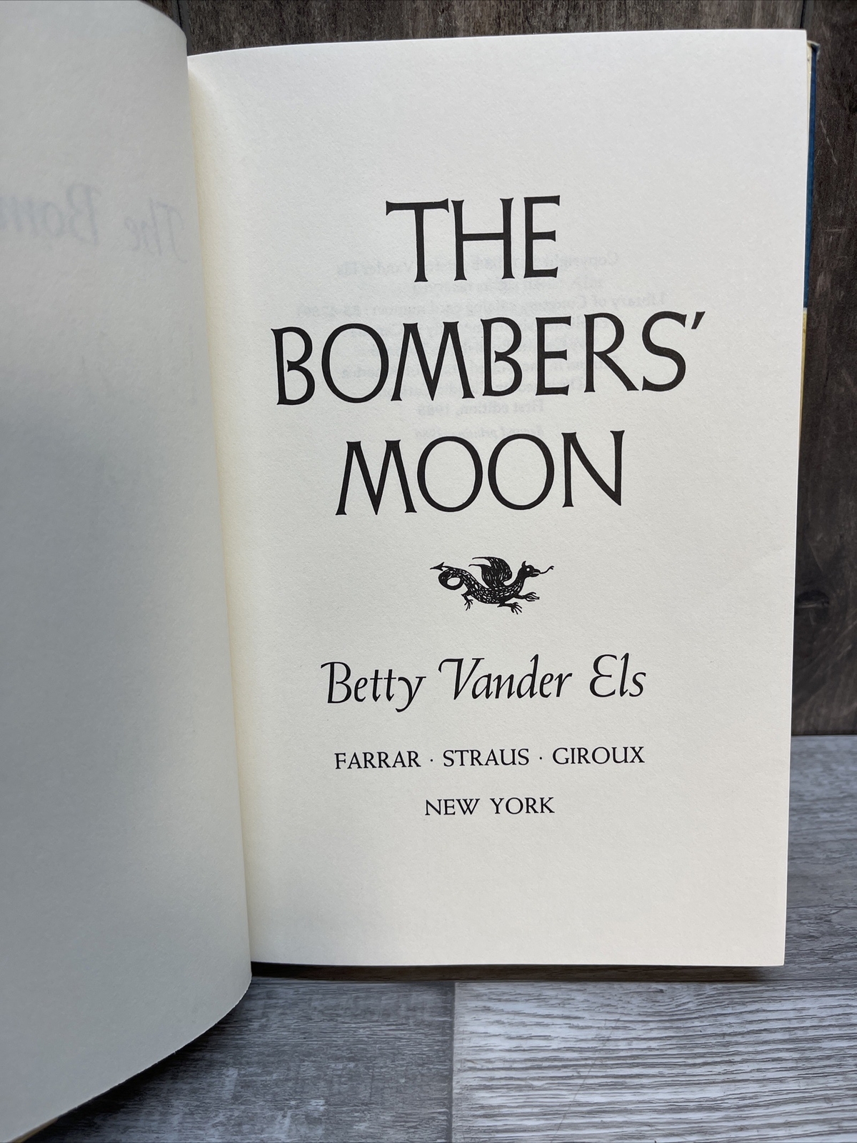 Vintage THE BOMBERS‘ MOON by Betty Vander Els Very Good Condition