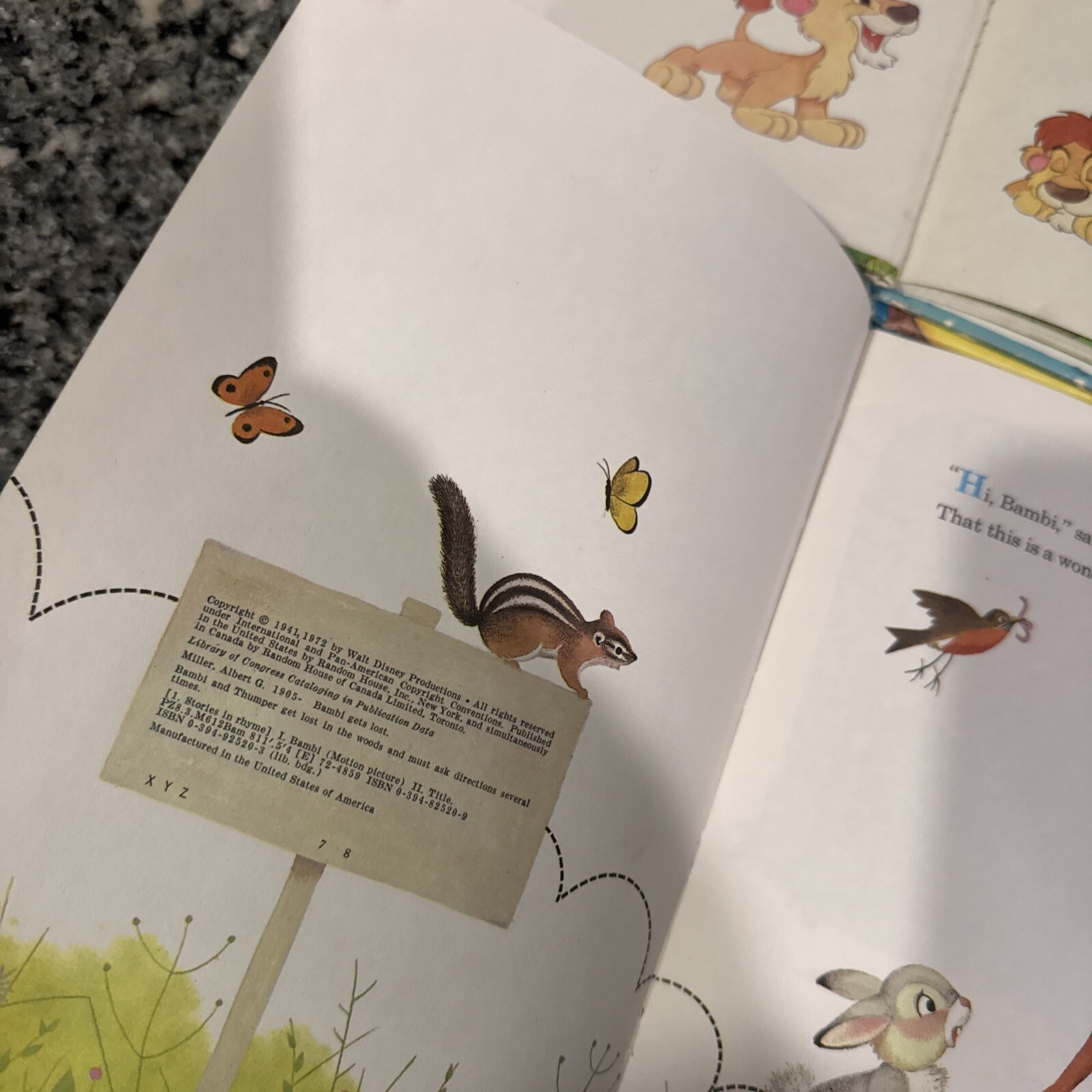 Vtg 1975 Walt Disney Wonderful World Of Reading 4 Book Lot Bambi Lion Aristocrat