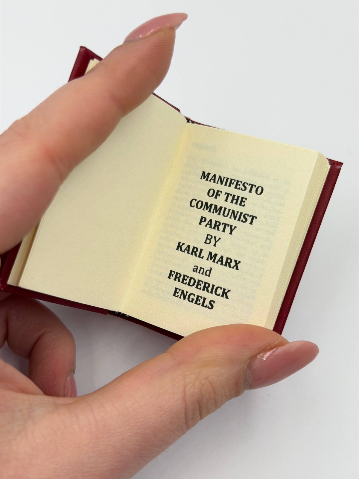 MINIATURE BOOK The Communist Manifesto by Karl Marx and Frederick Engels