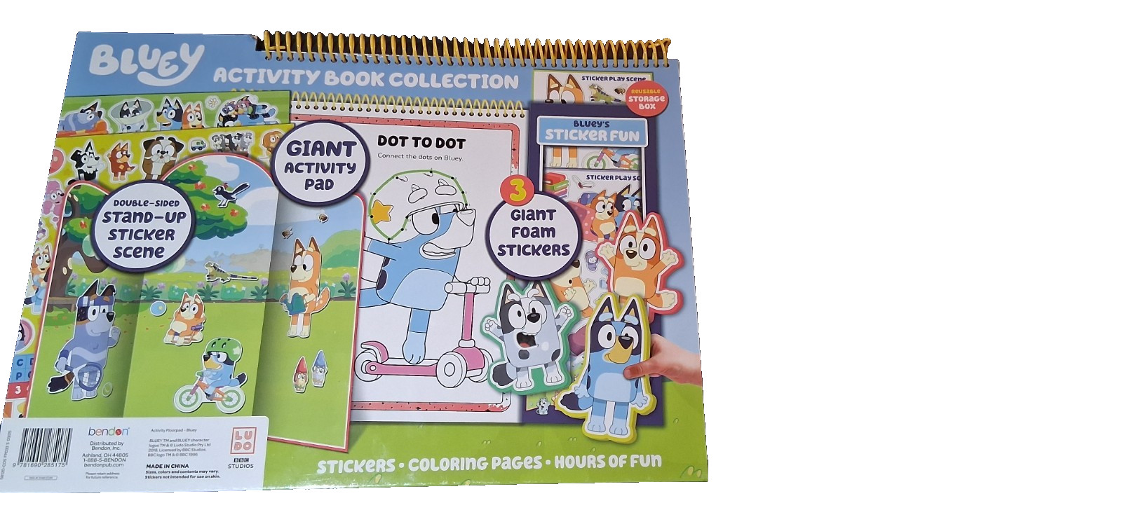 Disney Bluey StoryBook Giant Activity Pad Giant Foam Stickers Coloring Pages 3+
