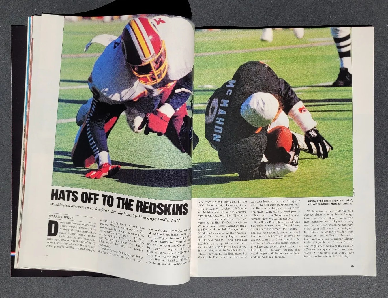 NEWSSTAND 1988 Sports Illustrated Minnesota VIKINGS Redskins SOONERS EX