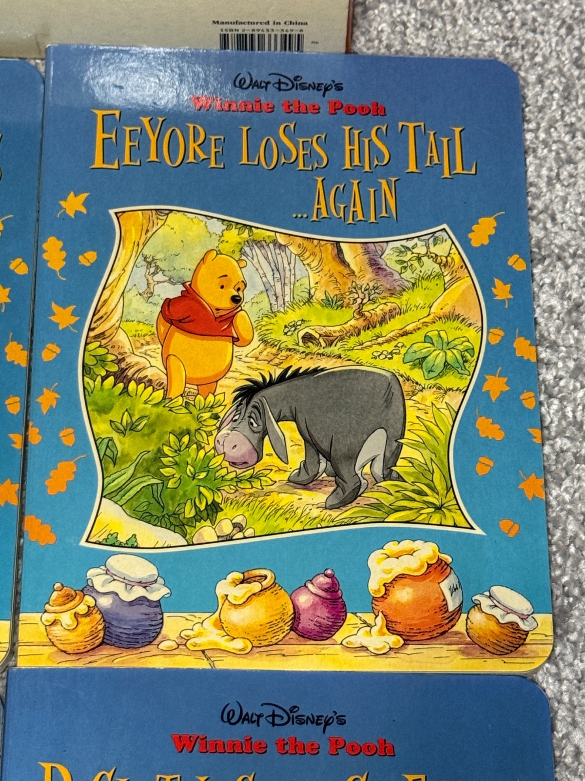 1998 Winnie the Pooh Storytime Fun 4 Board Book Box Set Hardcover
