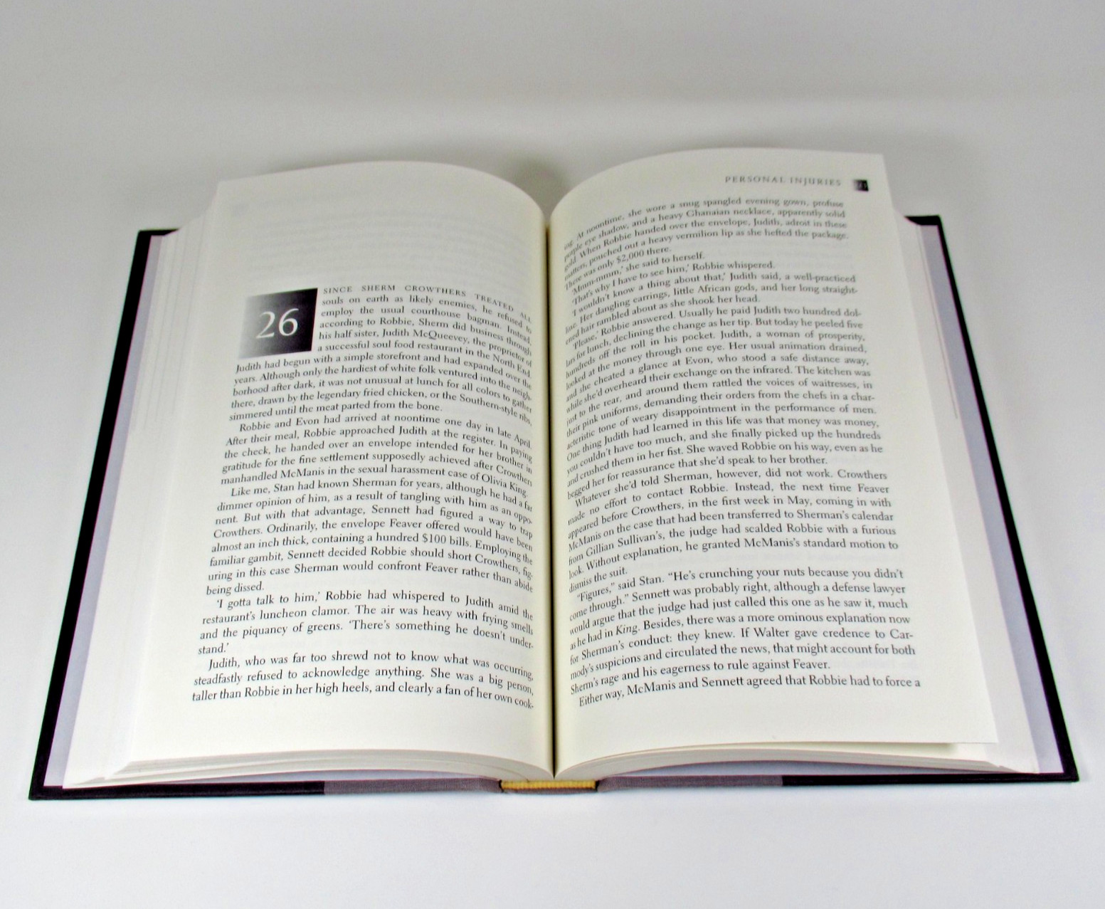 Personal Injuries Scott Turow Hardcover No Dust Jacket Farrar Straus