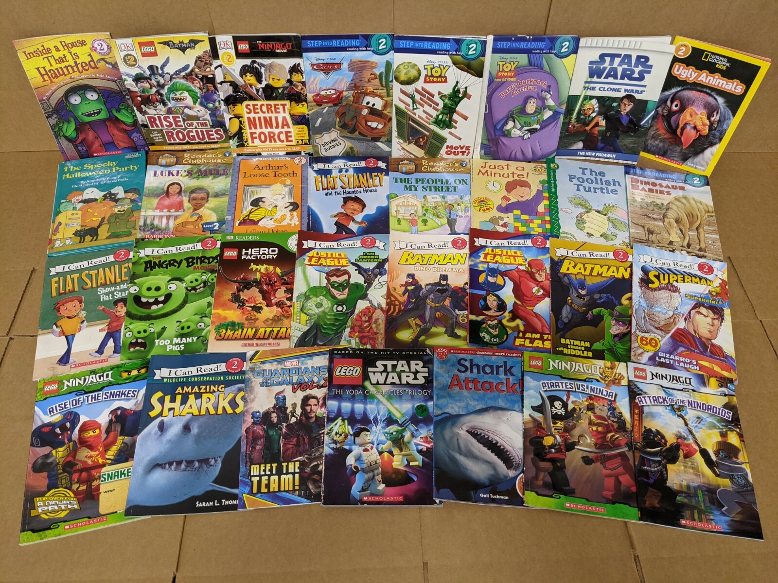 Lot of 10 Level 2~RL~Ready to-I Can Read-Step into Reading-Learn Read Books MIX