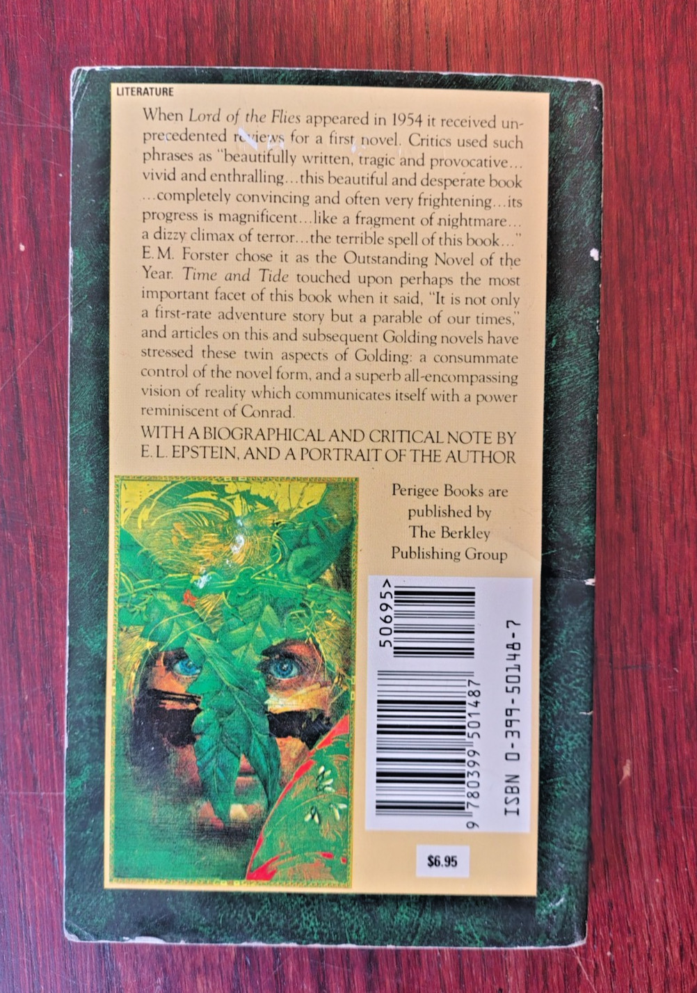 Lord of the Flies – William Golding 1954 Perigee Classic Vintage Paperback PBVG