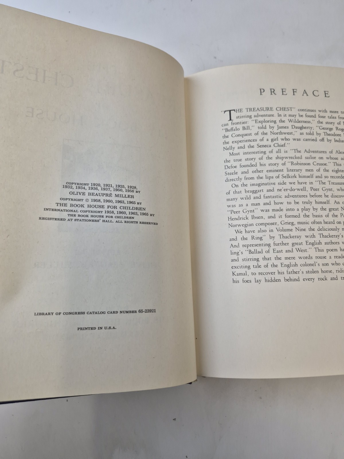 My Book House Volume 9 The Treasure Chest 1965 Hardcover Olive Beaupre Miller