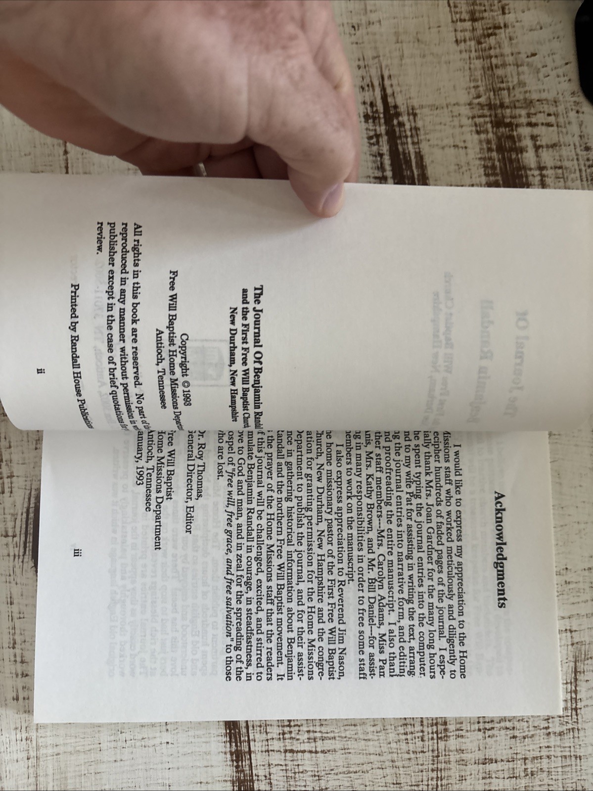 The Journal Of Benjamin Randall By Roy Thomas Paperback