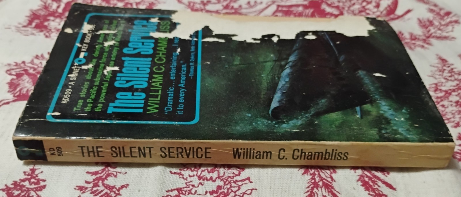 1959 The Silent Service William C. Chambliss 1st Printing WWII Submarine Signet