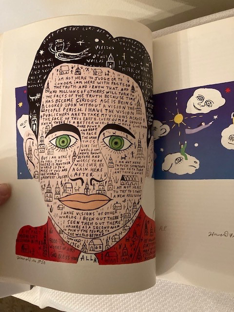 Howard Finster: Man of Vision, 1st ed. 1st Printing, VGPB, SIGNED, free shipping