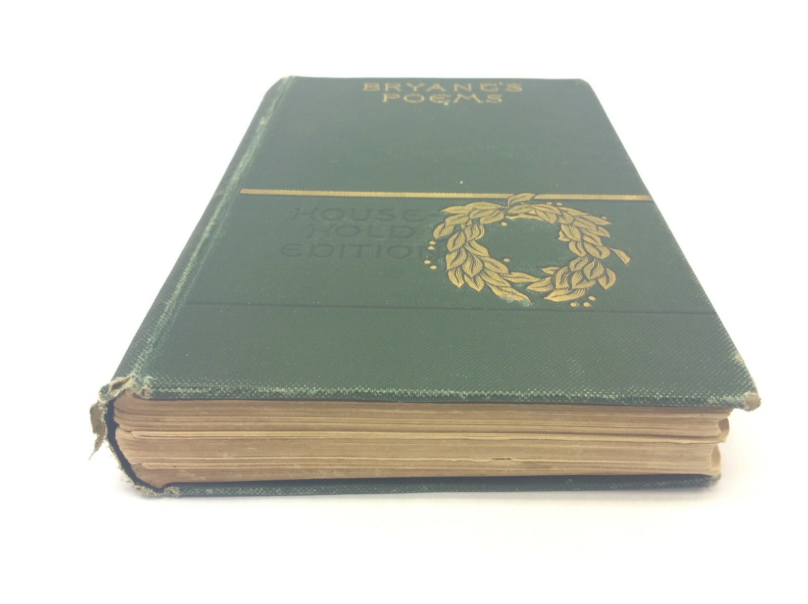 1896 Bryants Poems Household Edition Illustrated D Appleton & Co Hardcover Book