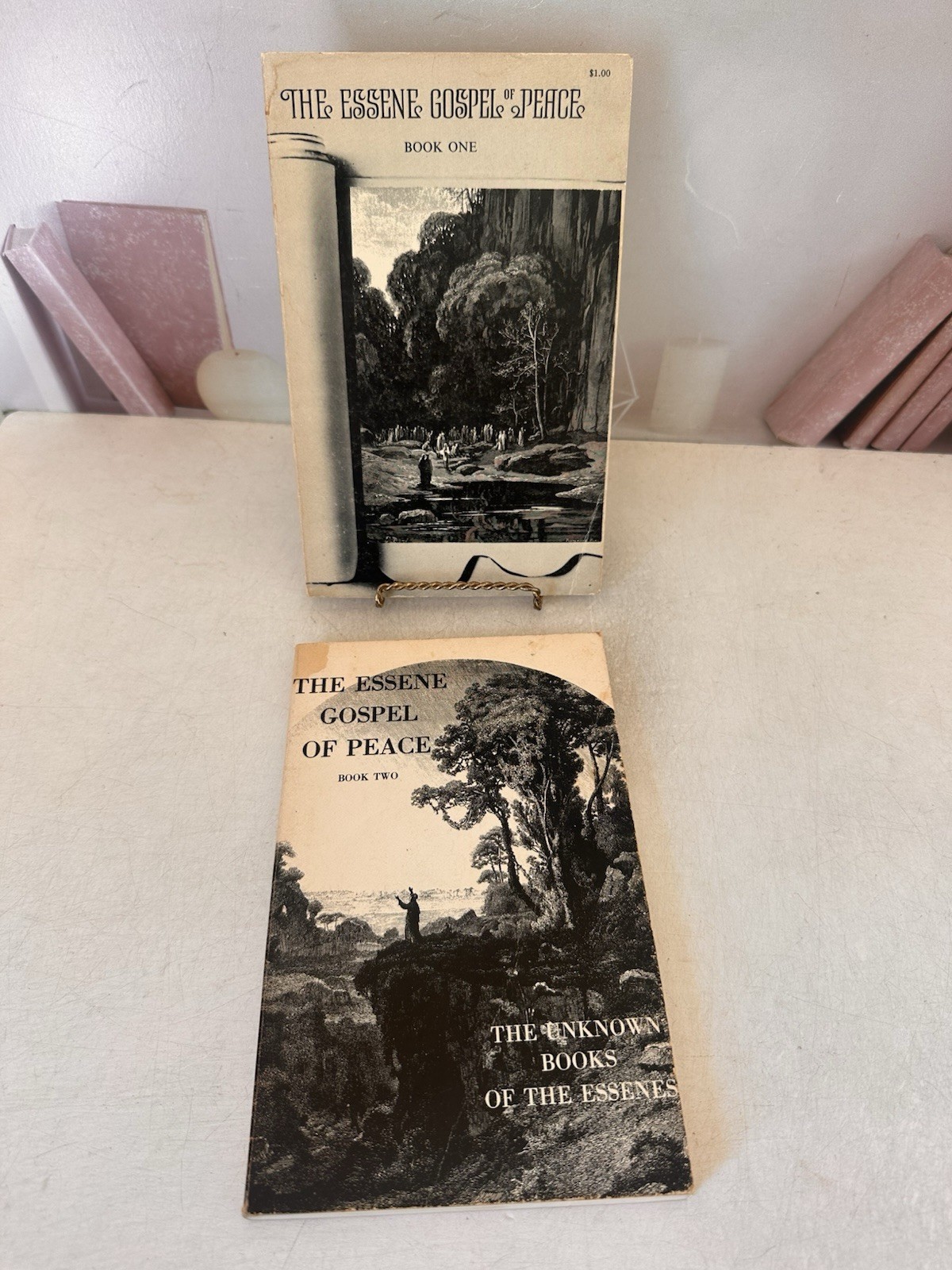 Essene Gospel Of Peace Book 1 & 2 Paperback Edmond Bordeaux Szekely 1981 PB Set