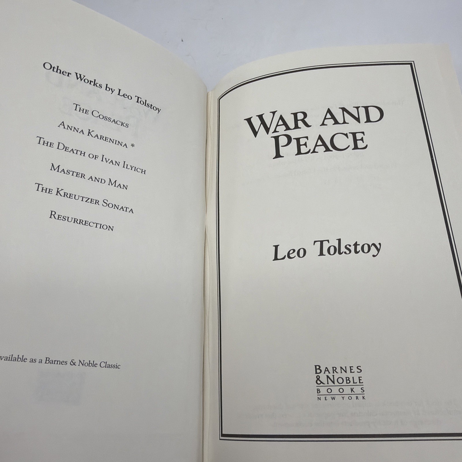 War and Peace – Leo Tolstoy, 1993 HC/DJ, Barnes & Noble Classics