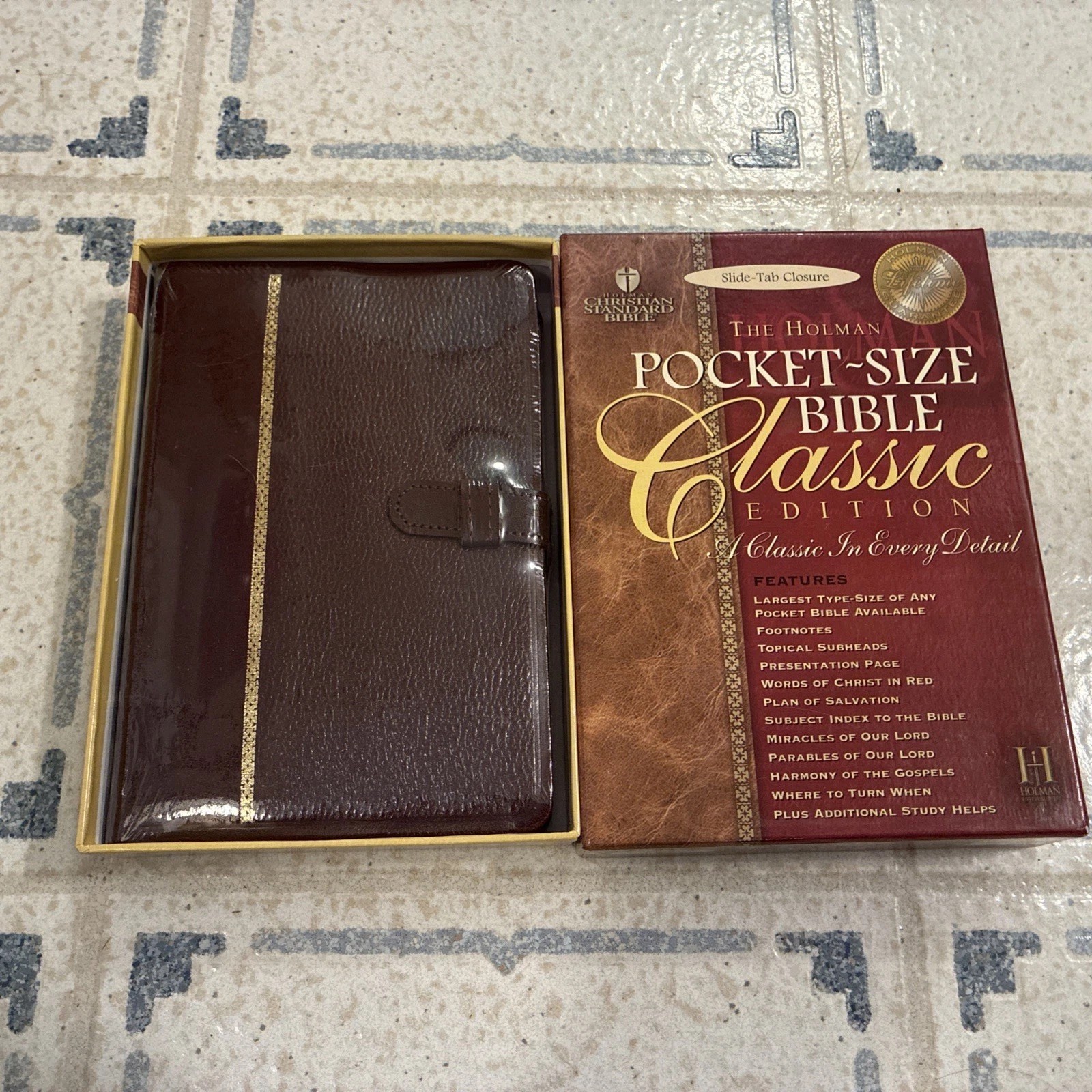 Holman Pocket-Size Bible Classic Edition Burgundy Leather Brand New
