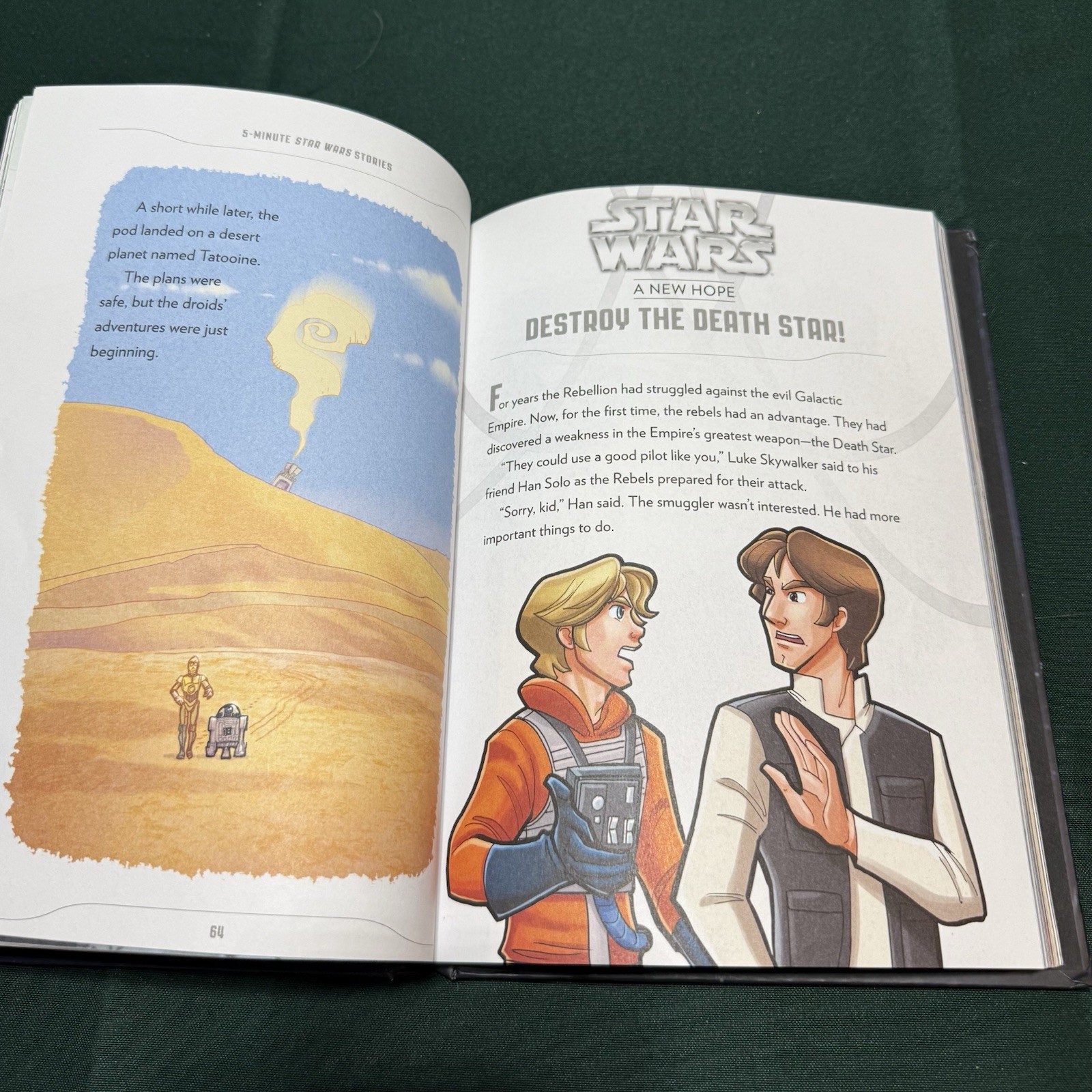 5-Minute Star Wars Stories Hardcover Book Disney NEW Illustrated 172 Pages