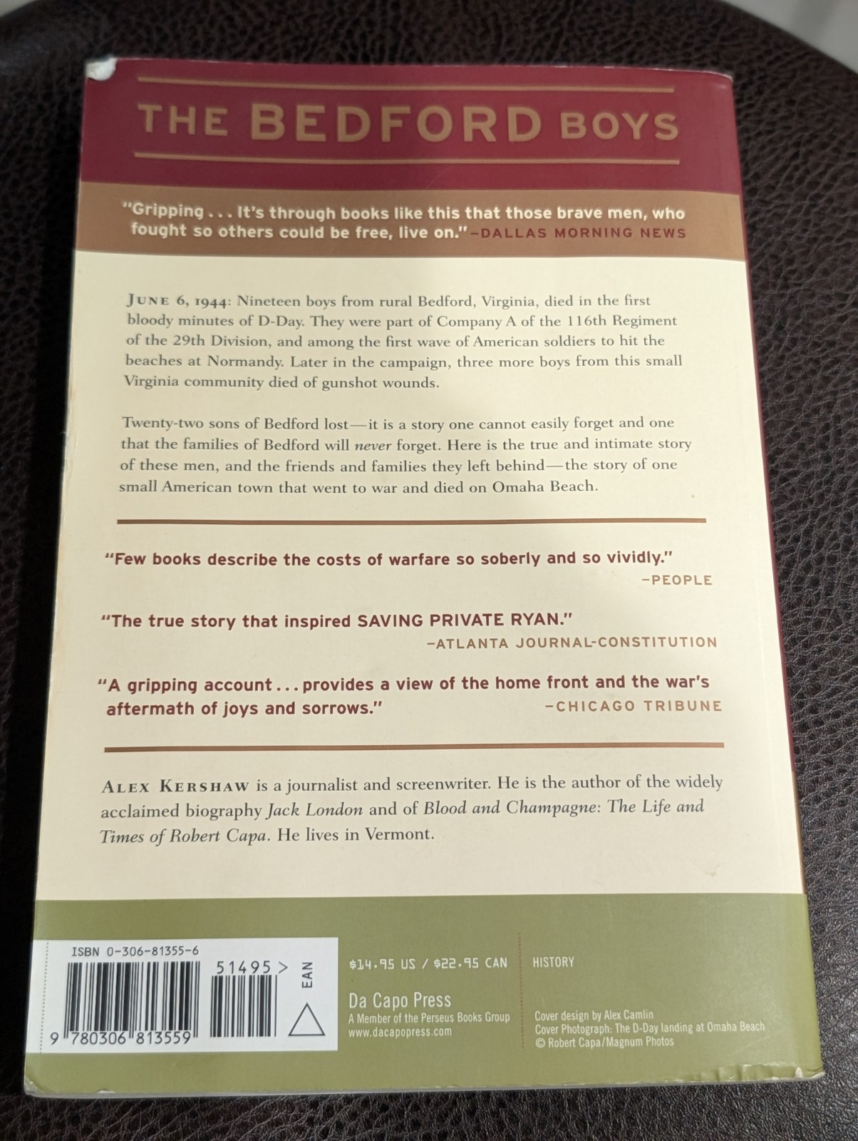 The Bedford Boys by Alex Kershaw Paperback VG