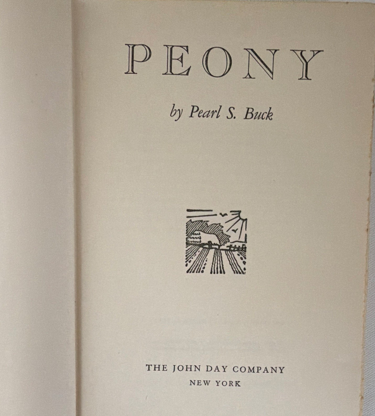 Pearl S. Buck – Peony (Hardcover, John Day Company, 1948)