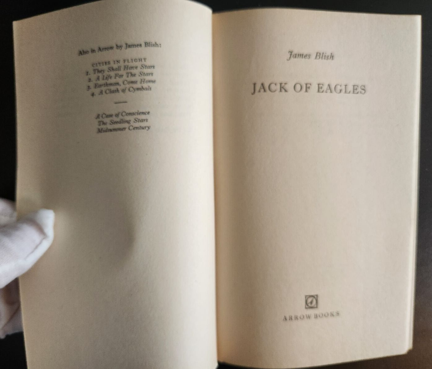 Jack of Eagles-James Blish-Arrow-1975-Mass Mkt-Like New-Unread-Beautiful Copy