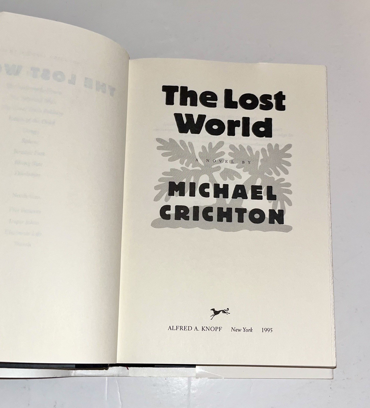The Lost World by Michael Crichton First Trade Edition 1st Print HC Scratching