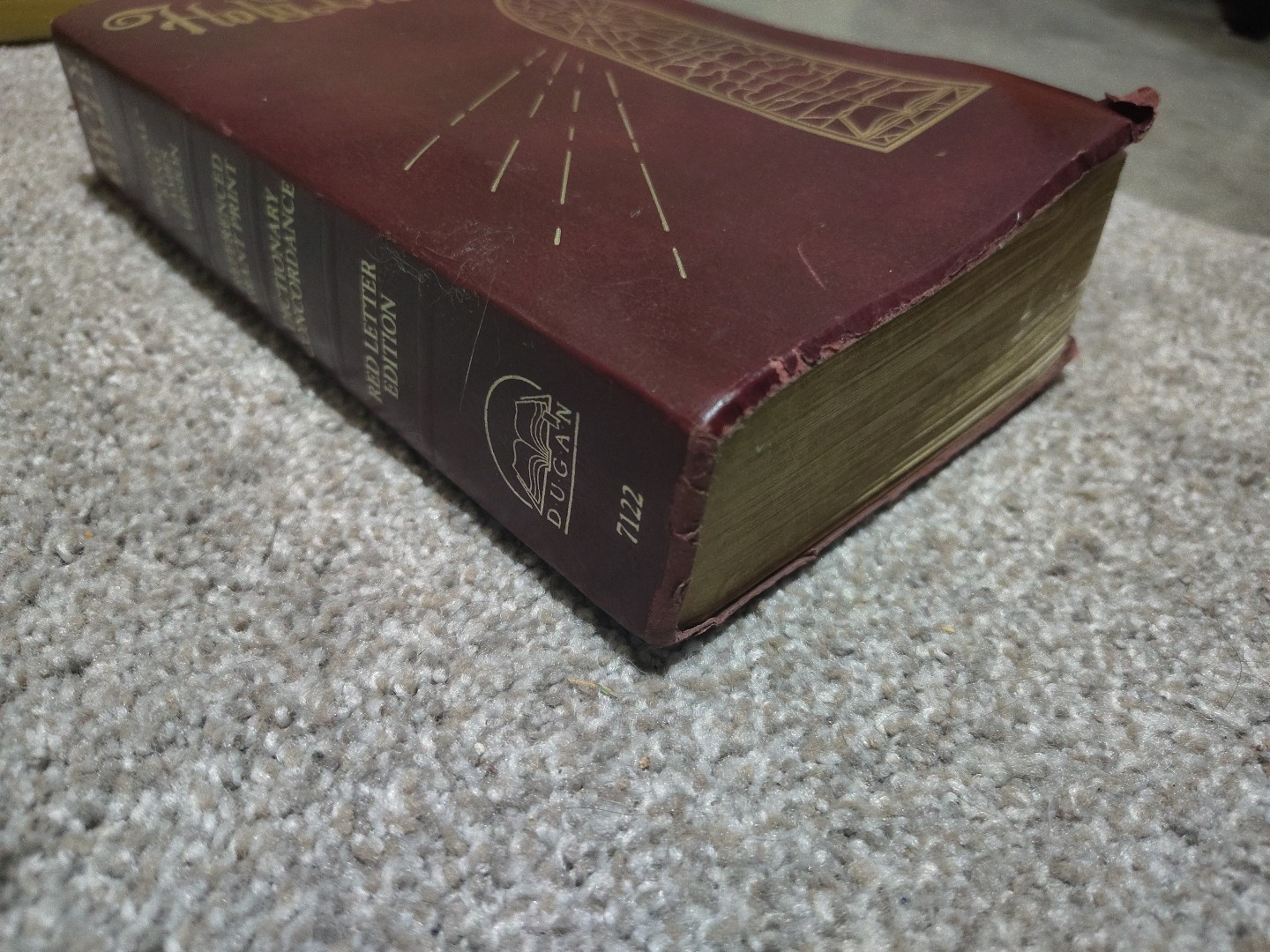 King James Version Giant Print Imitation Leather Burgundy