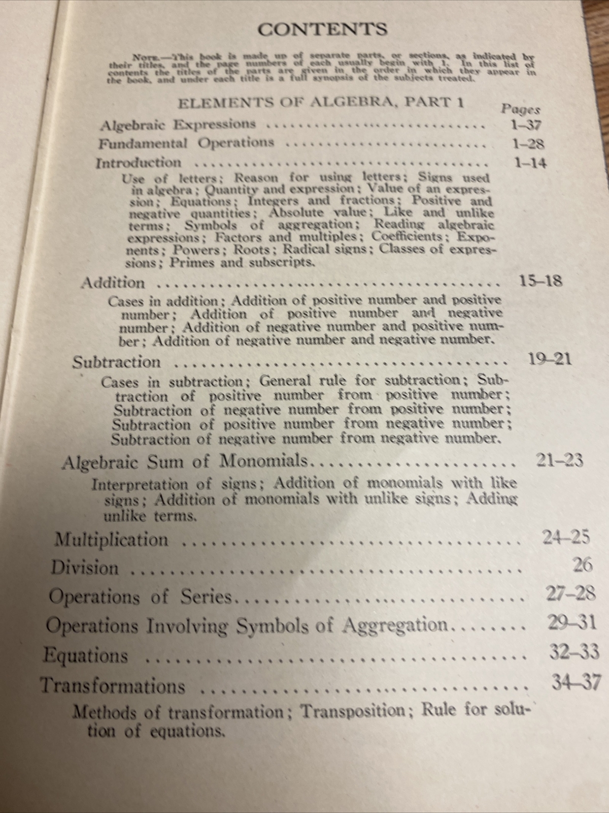 Elements of Algebra 291 International Textbook Co. ICS Staff 1933