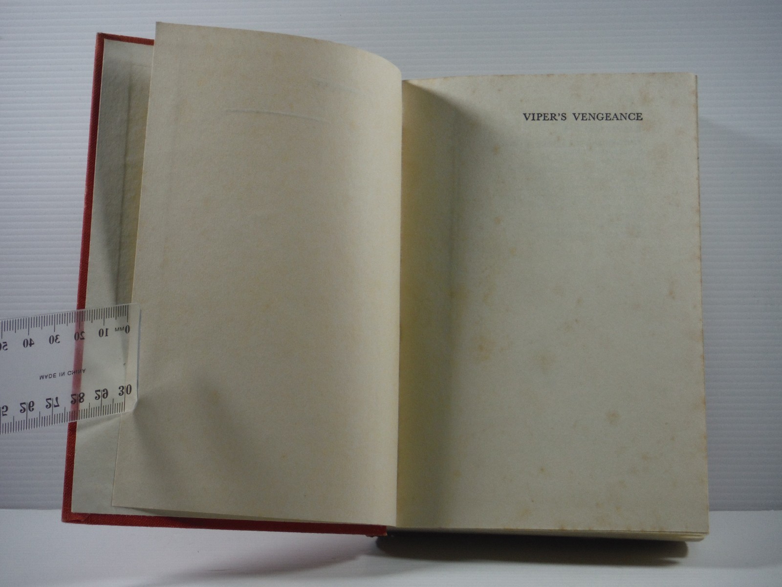Viper’s Vengeance by Ralph Trevor 1938 vintage crime thrill book scarce hardcove