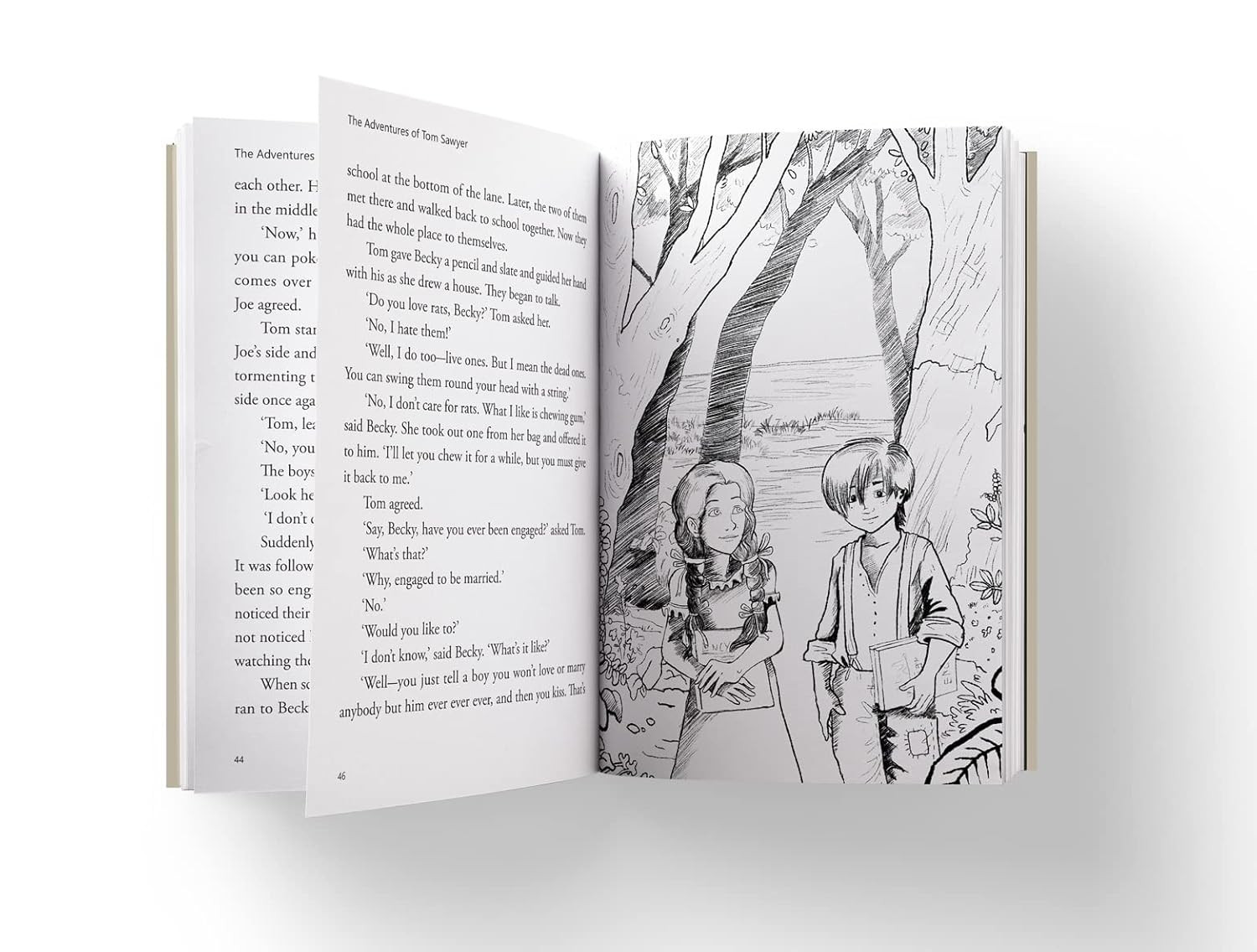 Adventures of Tom Sawyer : Illustrated Abridged Children Classic English Novel w