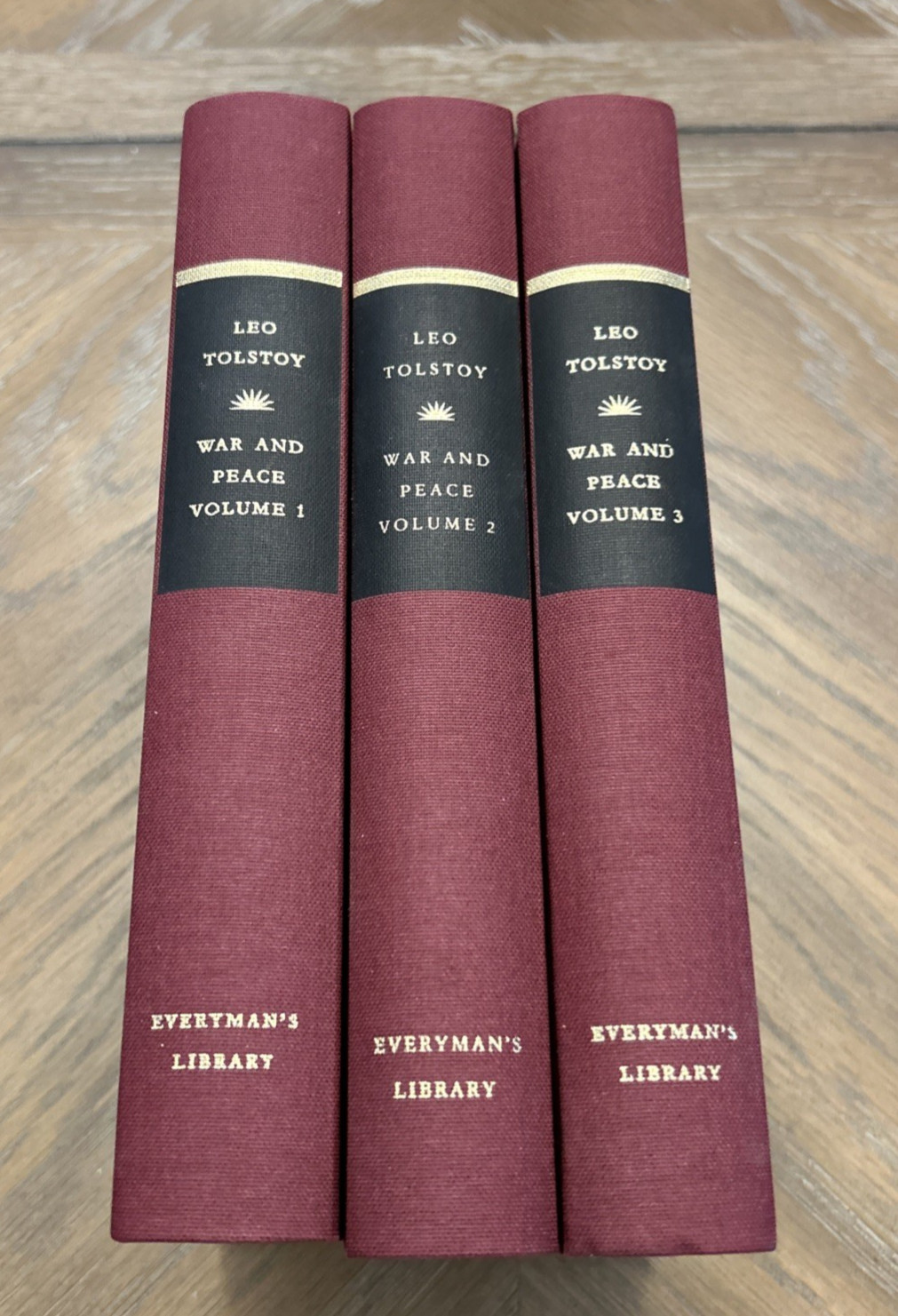 War And Peace 3 Volume Box Set Everyman’s Library Leo Tolstoy HC Germany 1992