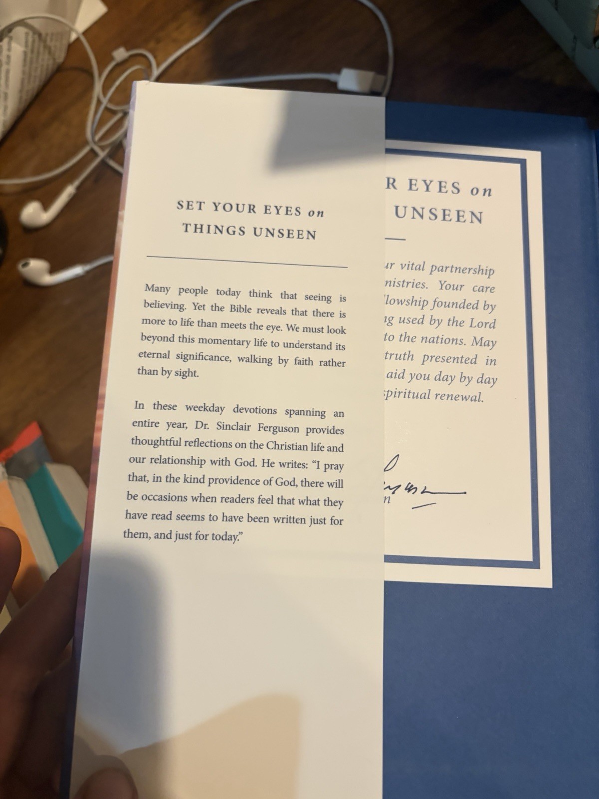 Things Unseen Sinclair B Ferguson Hardcover Devotional Ligonier Partner Edition