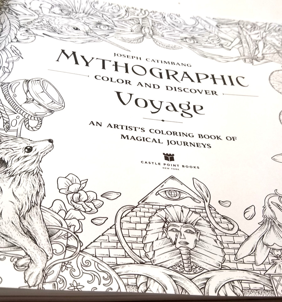 Mythographic Color & Discover Voyage Artist’s Coloring Book Magical 96 pages