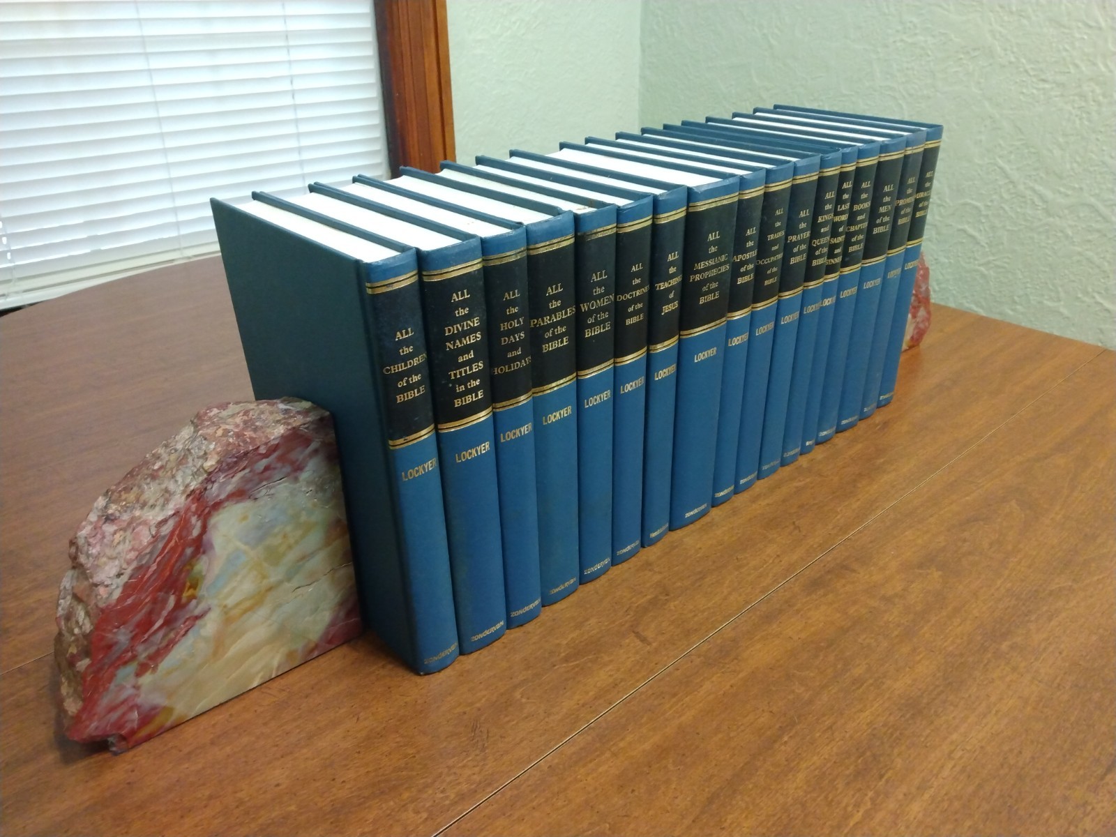 Herbert Lockyer All Series 17 Vol Set Zondervan Blue Cloth Bible Study Reference