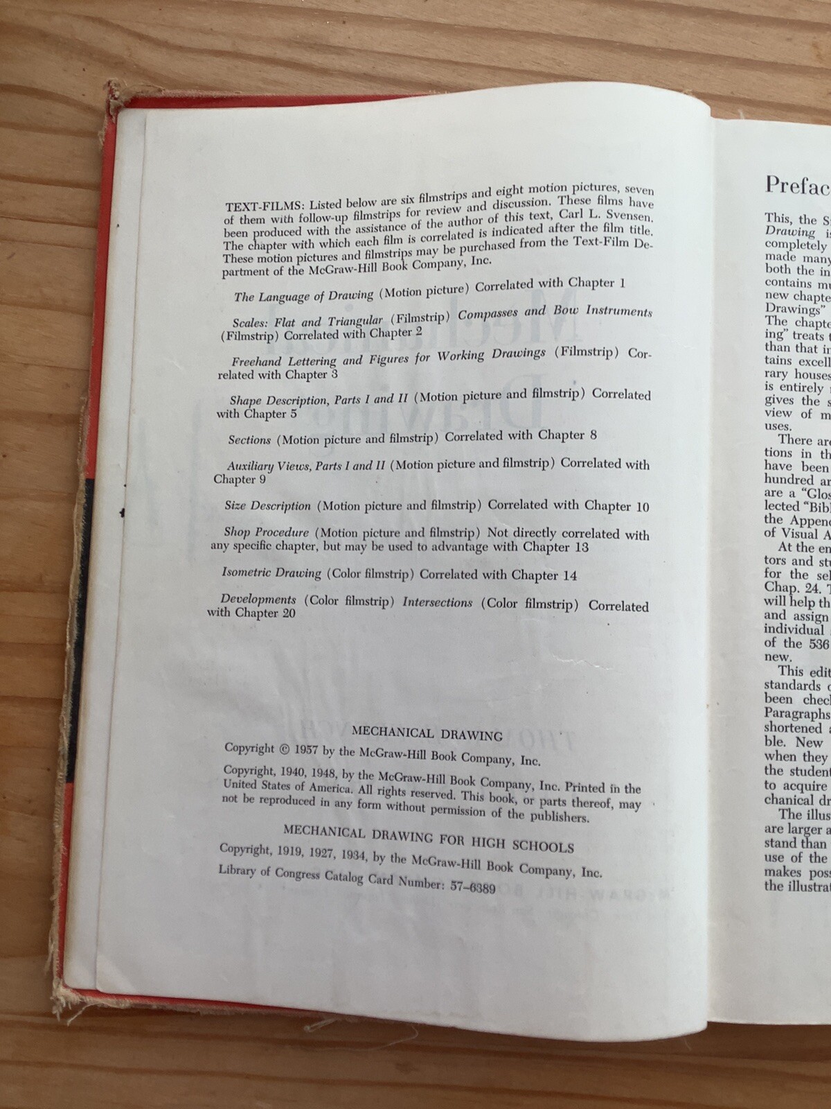Mechanical Drawing By French and Svensen Hardcover 1957