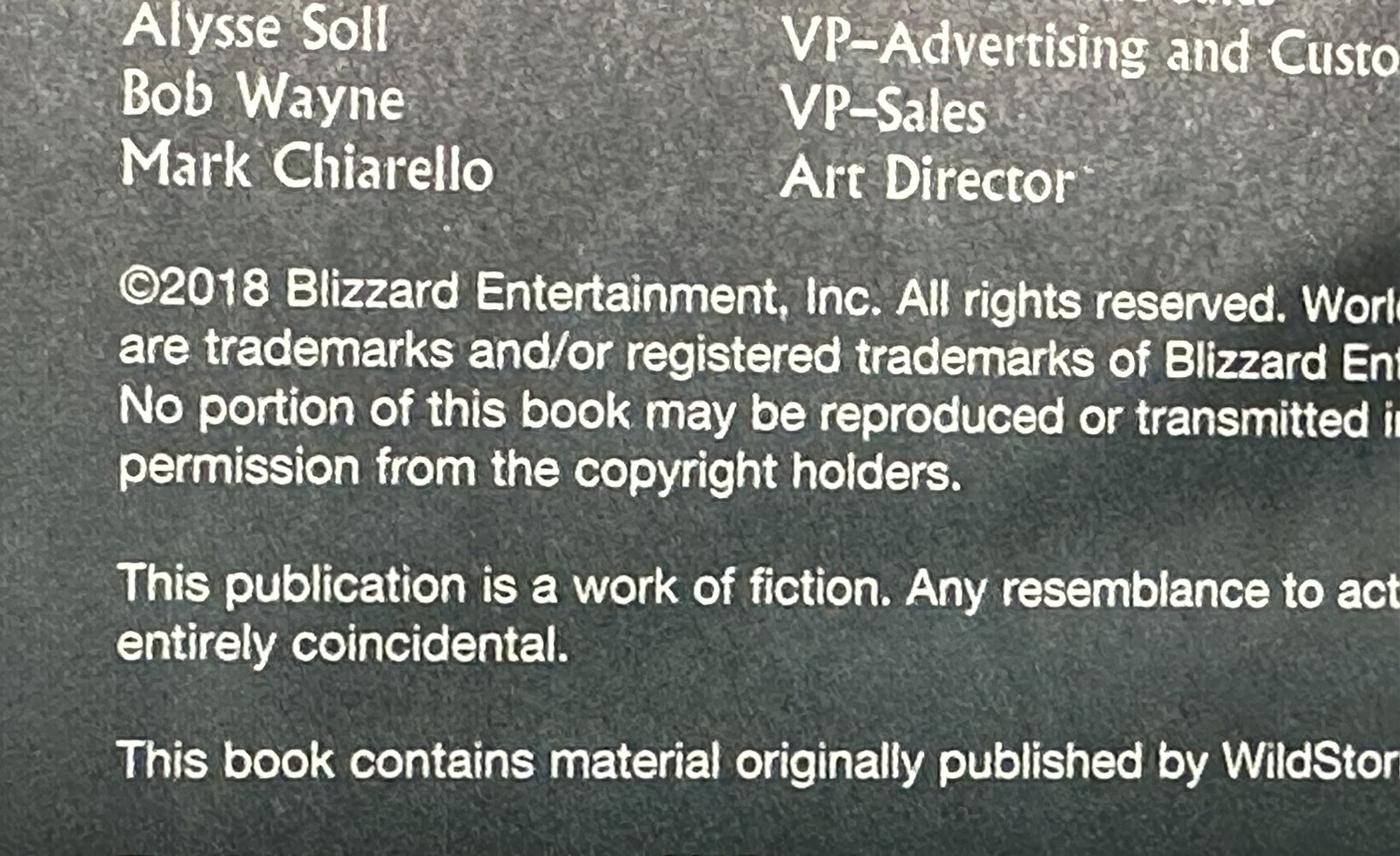 WORLD OF WARCRAFT – Book Four – 2018 – 10.5” x 7” – NEW – Blizzard Entertainment