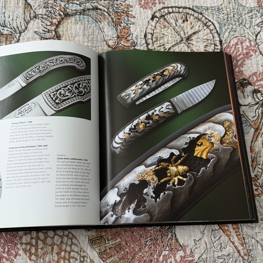 Custom Folding Knives by David Darom Hardcover Coffee Table Book