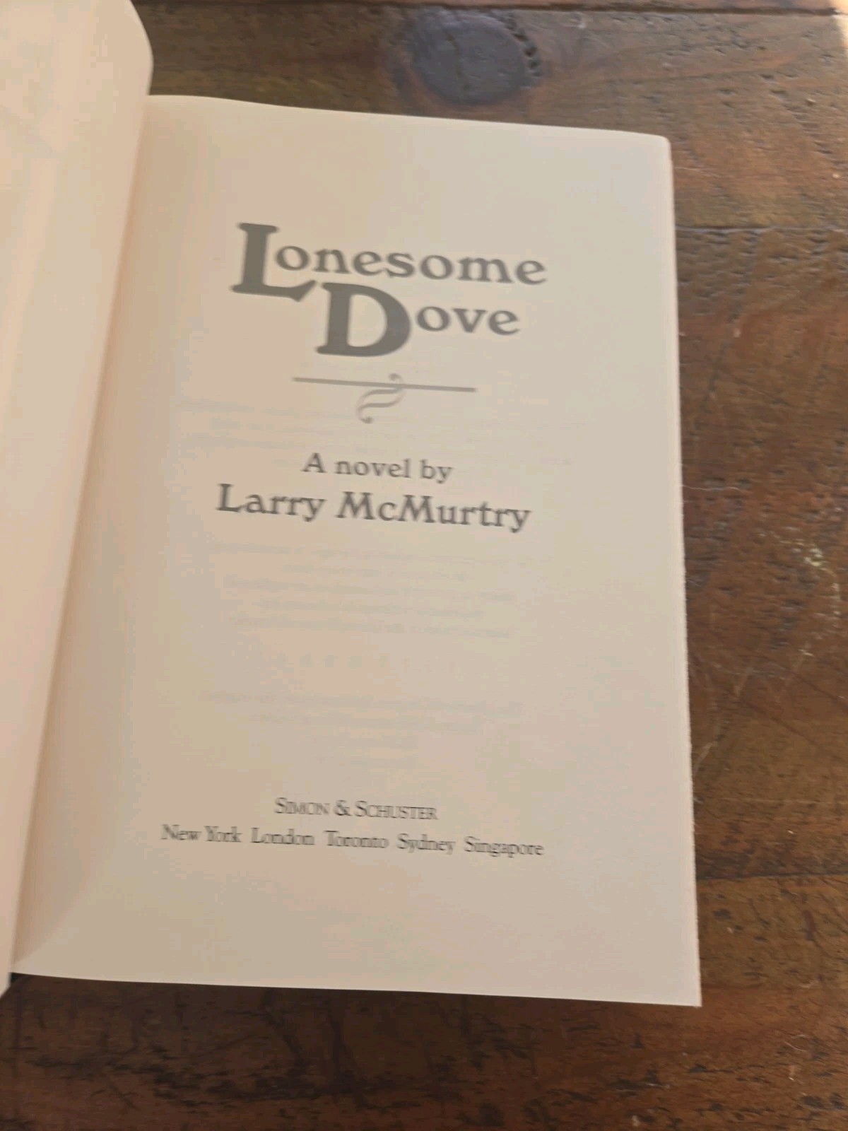 Larry McMurtry Lonesome Dove Novel Simon & Schuster Classic Ed HC 2000 DJ