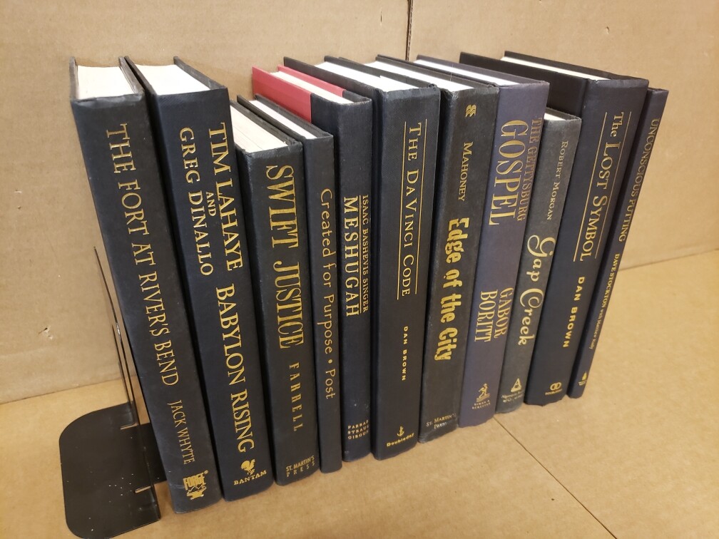 Lot of 10 Hardcover BLACK Book for Decorating Design Staging GOLD/COPPER Letters
