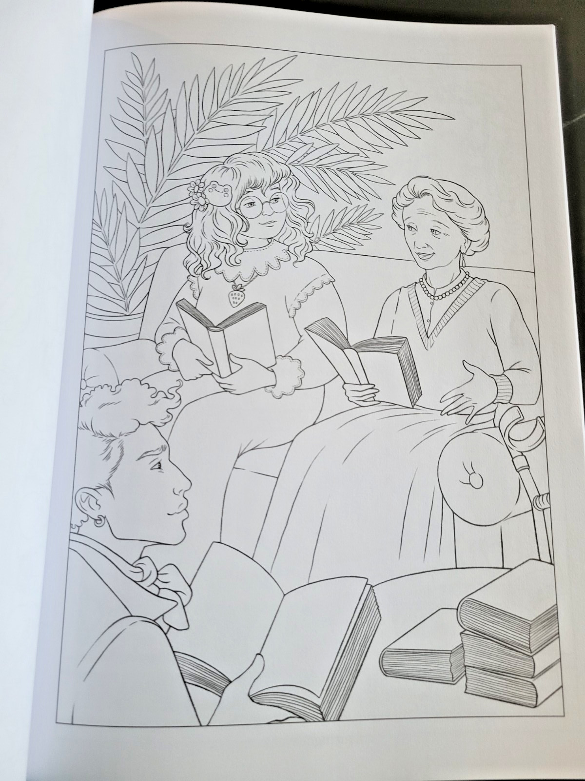Book Club -Coloring Book From Best-Selling Colouring Heaven Collection-48 Prints