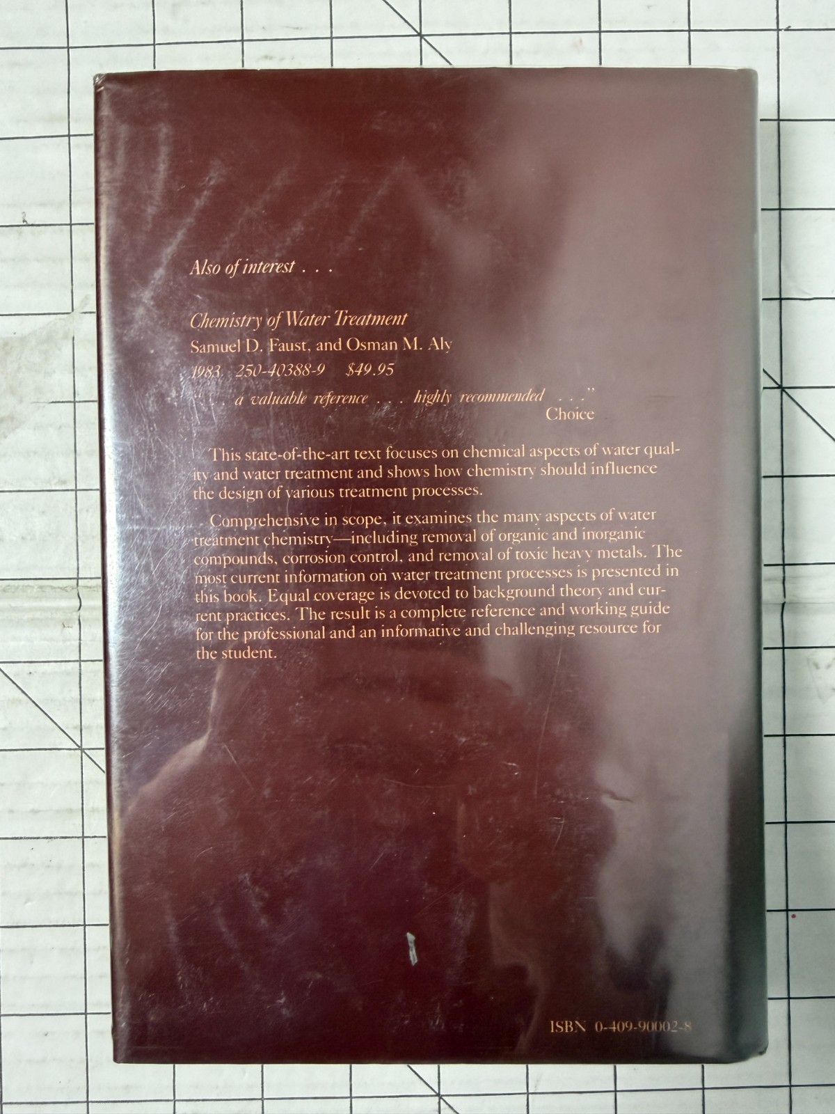 Industrial Wastewater Treatment Technology by J. Patterson 1985, HC/DJ 2nd Ed