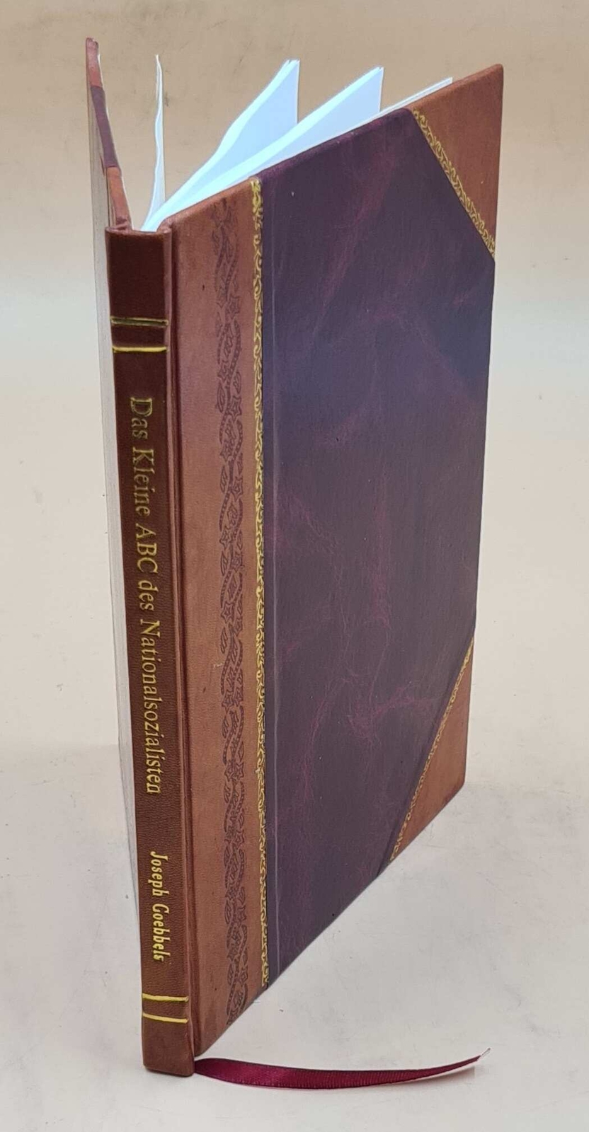 Das Kleine Abc Des Nationalsozialisten 1925 By Dr. Joseph Goebbels Leather Bound
