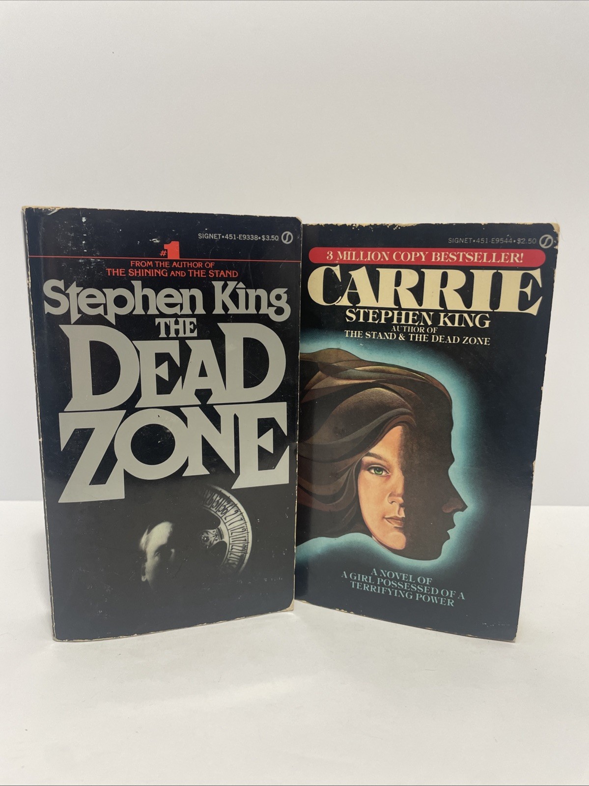 Stephen King Vintage Paperback Lot Of 2, The Dead Zone (1980), Carrie (1975)