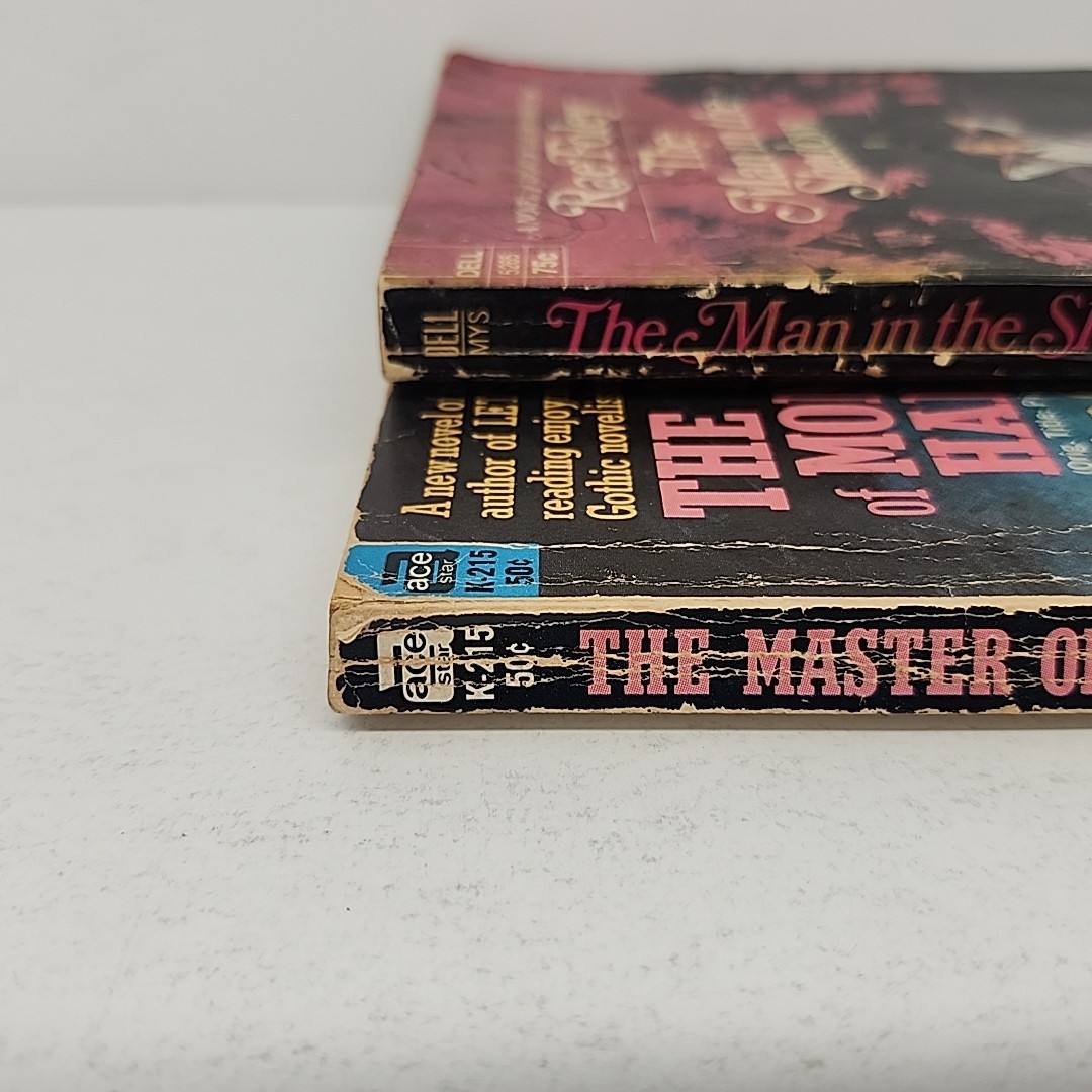 Vintage Gothic Romance Paperback Lot (2) Dell & Ace Star 1950s–70s VERY POOR