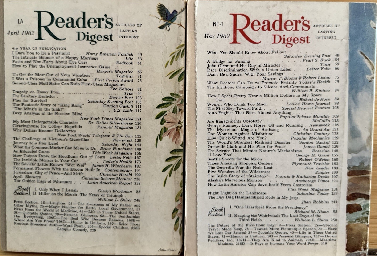 1962 April May (2) READER’S DIGEST MAGAZINE Vintage Ageless Fun Short Stories