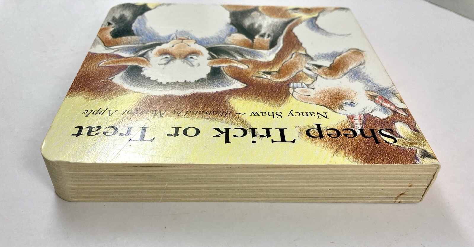 Sheep Trick or Treat by Nancy Shaw E. 1997 Halloween Board Book 5” X 5” 26 Pages